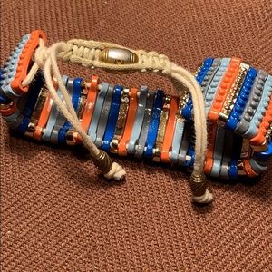 Metal Staples multicolored adjustable bracelet